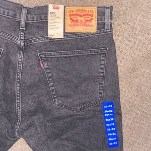 Men’s Levi’s 505 grey jeans